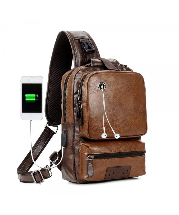 Vintage Backpack Capacity External Earphone