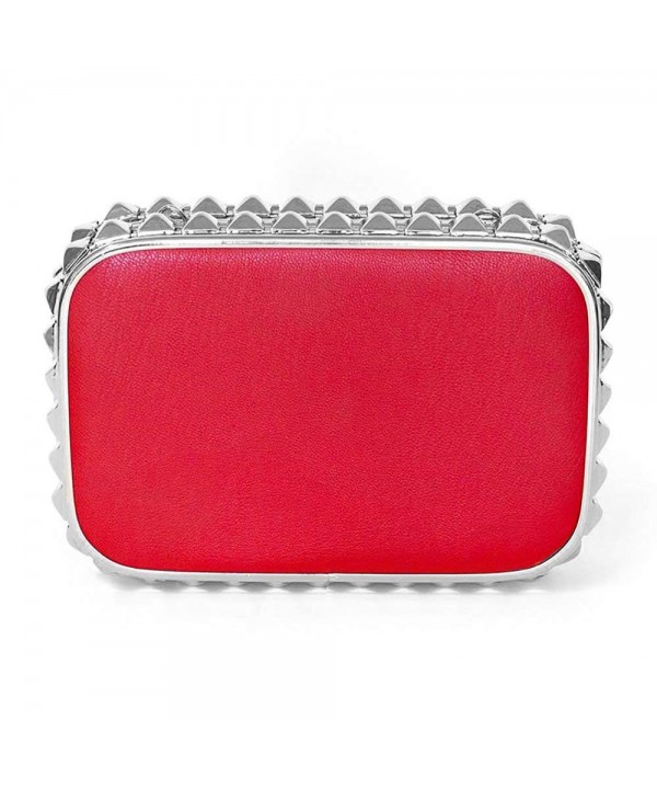 Ophia Clutch with Studs Red