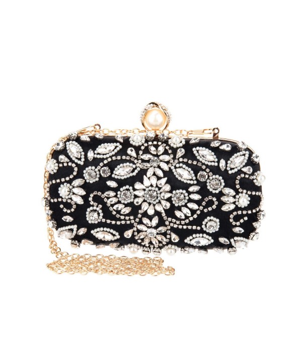 Women Clutch Purse Evening Handbag with Detachable Chain Strap Wedding ...