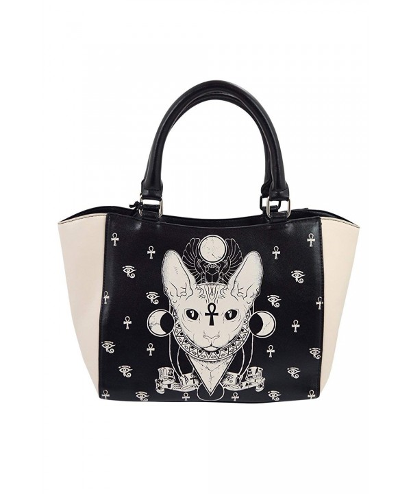 Banned Gothic Bastet Satchel Handbag