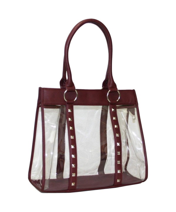 Women Clear Through Transparent Handbag