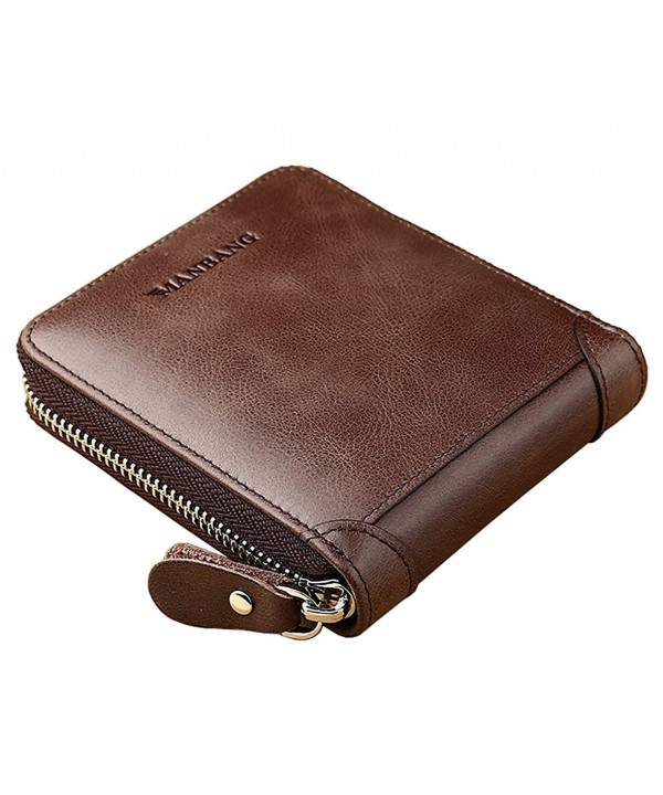 Leather Around Wallet Window Secure