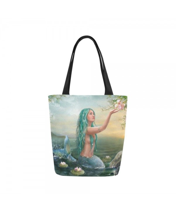 InterestPrint Beautiful Mermaid Shoulder Handbag