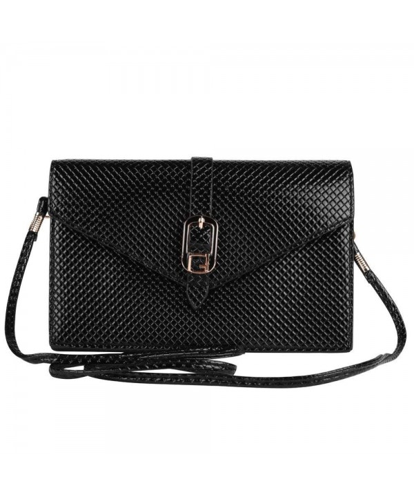 Black Elegant Diamond Women Clutch