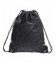 Waterproof Drawstring Backpack Leather Knurling