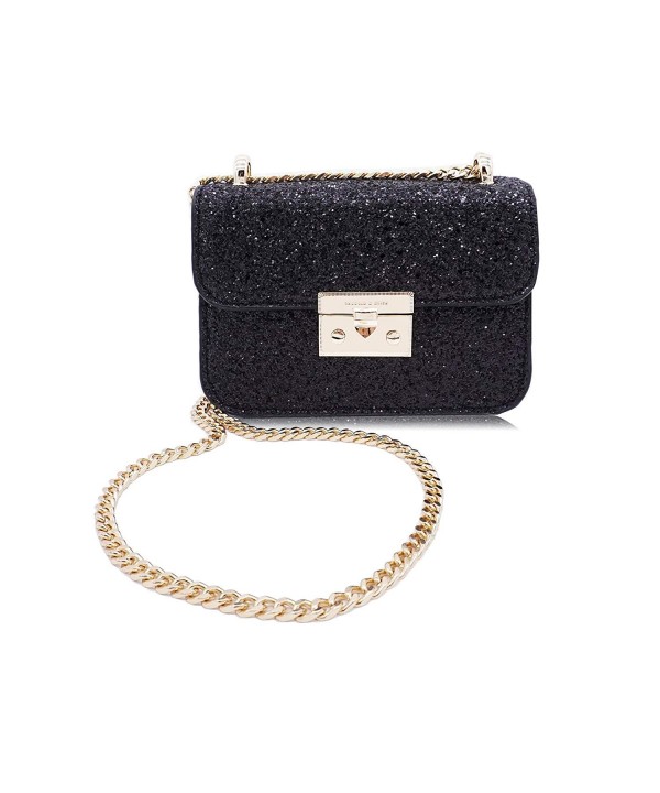 black crossbody evening bag