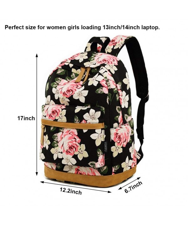 Girl College School Backpack- Women Vintage Work/Business/Travel ...