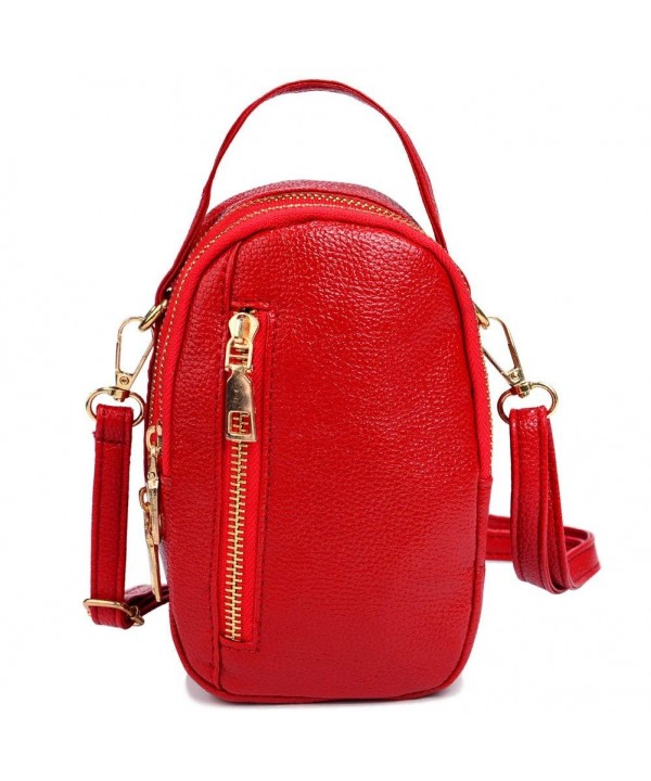 Small Leather Crossbody Zipper Ladies