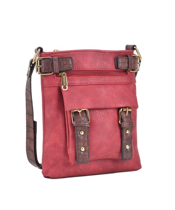 Dasein Crossbody Leather Messenger Shoulder x