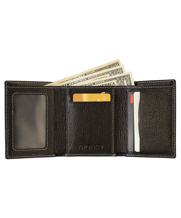 KNOXX Wallets MensTrifold Leather Blocking