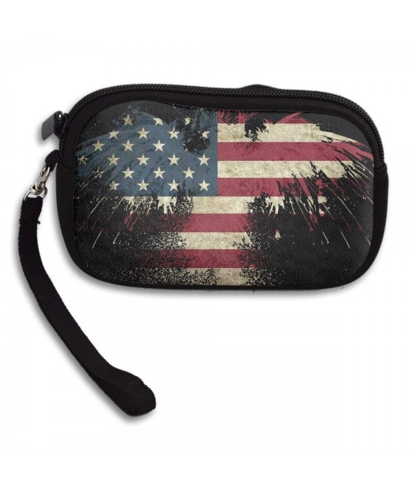 Jimres Wristlet Americana Pattern Wallets