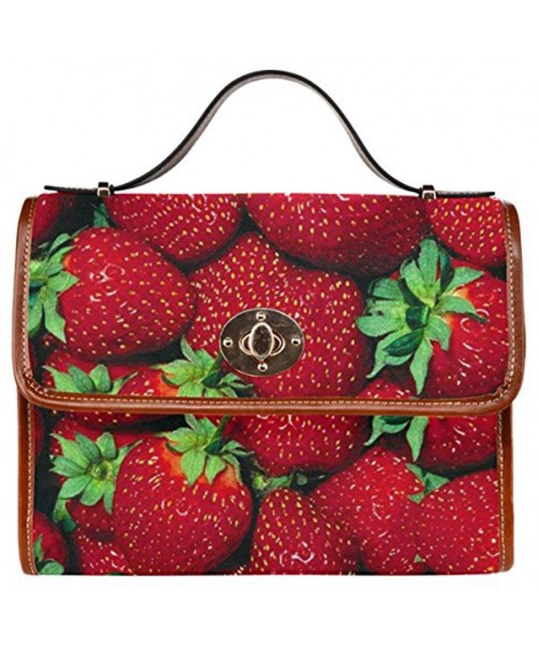 InterestPrint Strawberry Messenger Crossbody Handbags