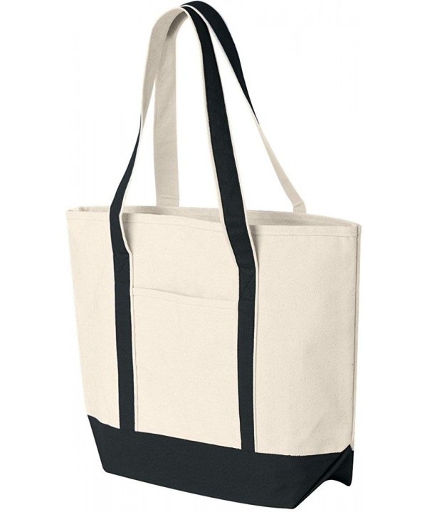 HY801 - Beach Tote - Natural/ Black - CP11DU5H0F7