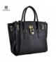 Dasein Designer Handbag Padlock Satchel