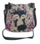 Womens Girls Messenger Handbag Fox Multi