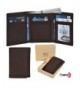 Genuine Leather Blocking Trifold Compartments