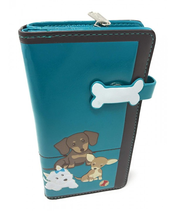 Shagwear Puppy Polaroid Wallet Teal