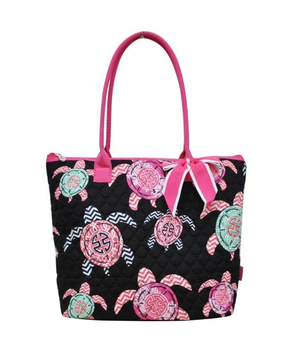 Turtle Print NGIL Quilted Tote