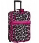 Giraffe Carry On Luggage Pink