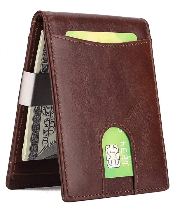 Wallet Genuine Leather Window Blocking