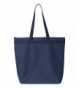 UltraClub 8802 Zippered Tote Bag