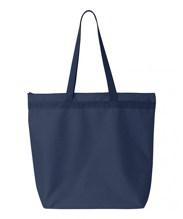 UltraClub 8802 Zippered Tote Bag