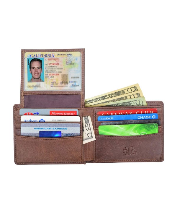 RFID Blocking Leather Wallet Men
