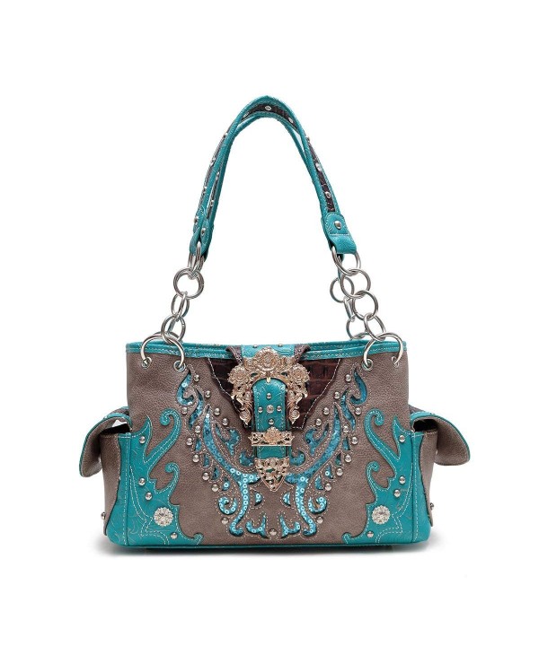 Western Handbag Concealed Satchel Shoulder