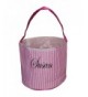 Personalized Childrens Seersucker Bucket Tote