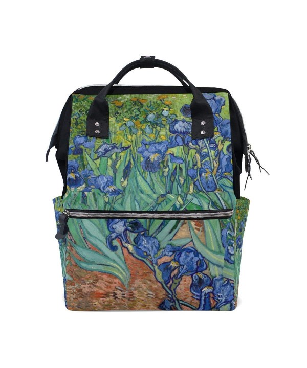 Backpack School Irises Flower Daypack