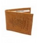 Bifold Genuine Leather Pineapple Embossed