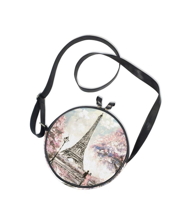 ALAZA Floral Eiffel Crossbody Messenger