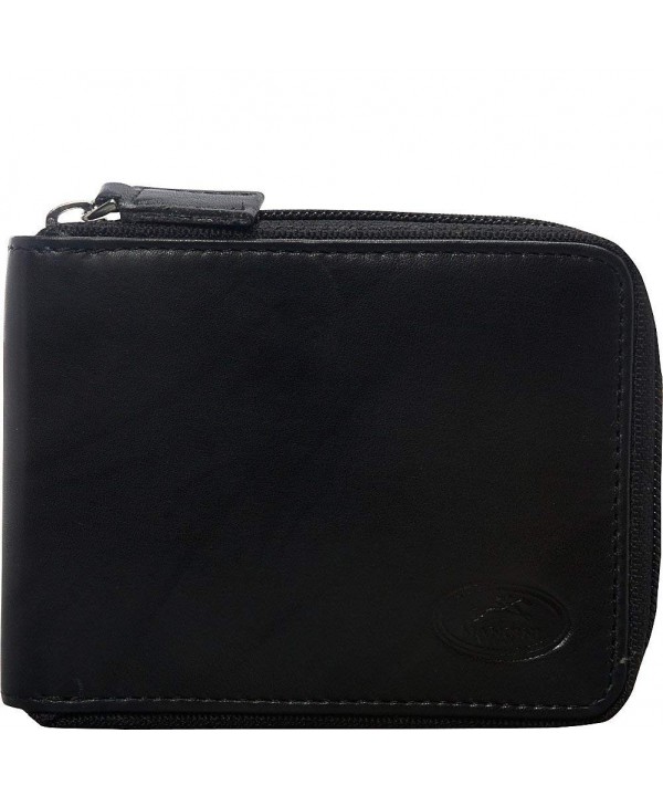 Mancini Leather Goods Zippered Removable