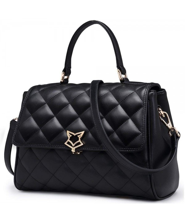 FOXER Handbag Leather Shoulder Quilted