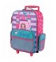 Embroidered Princess Rolling Luggage Multiple
