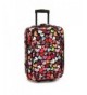 Elite Luggage Hearts Rolling Multi Color