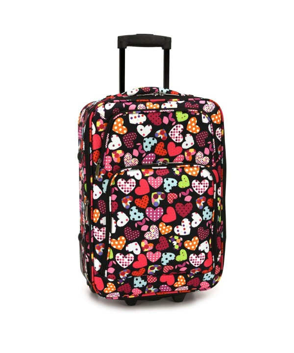 Elite Luggage Hearts Rolling Multi Color