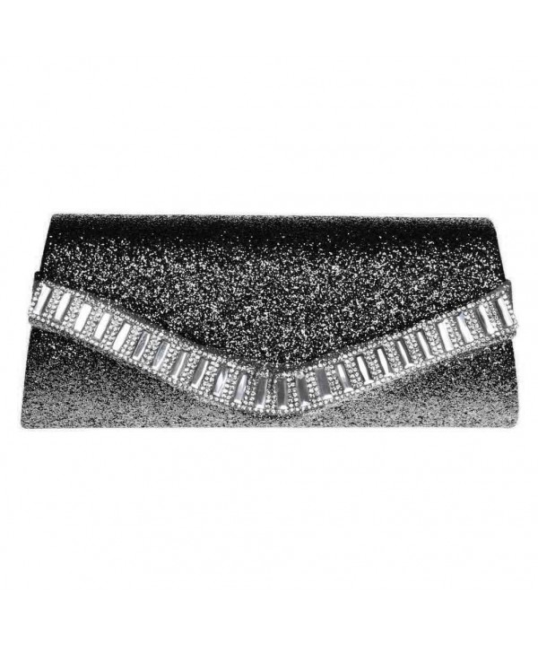 FASHIONROAD Evening Rhinestone Envelope Glitter