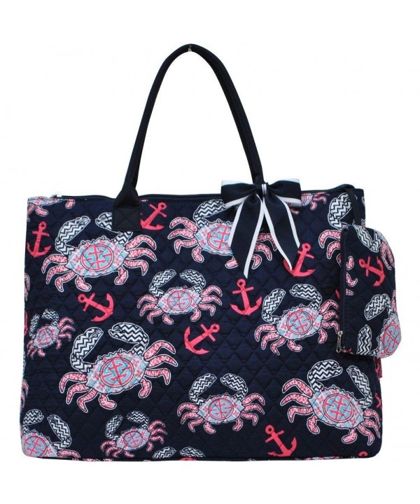 Ocean Print Quilted Night Shopping