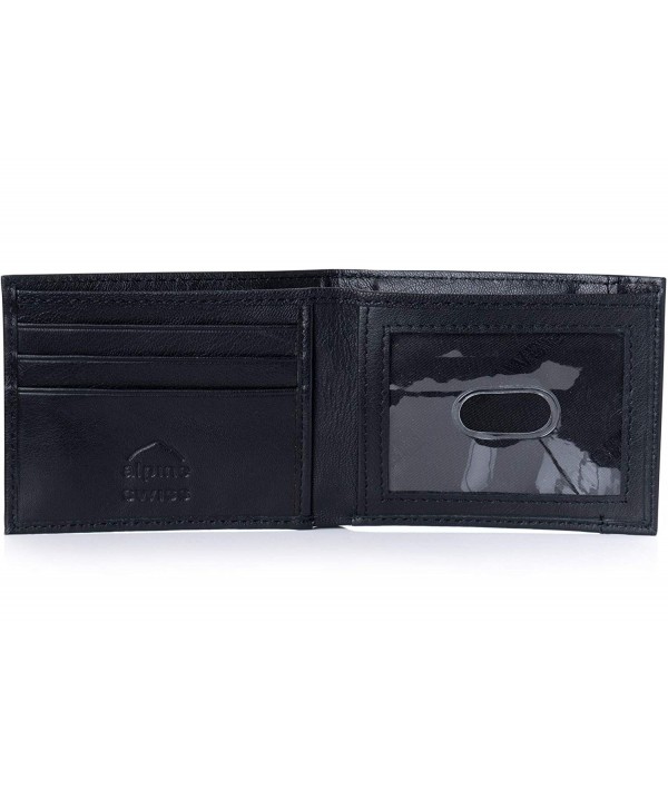 Men's Genuine Leather Thin Slimfold Wallet - Black - CH11ND2R36D