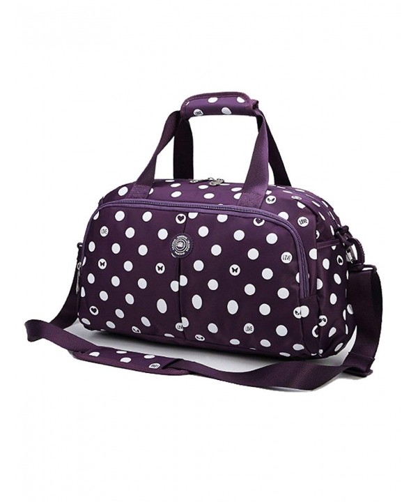 Womens Overnight Travel Duffel Purple