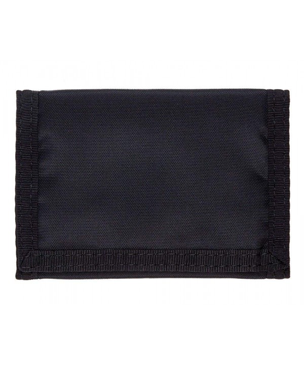 Trifold Hook Loop Wallet Black