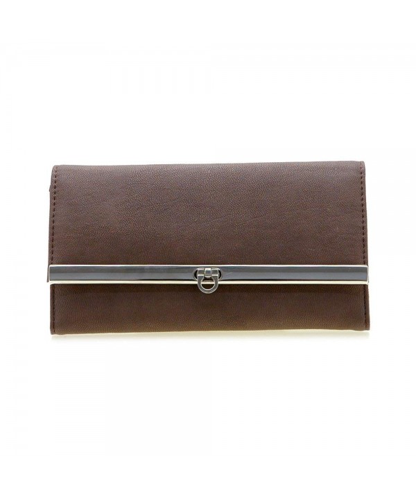 Dasein Tri fold Texture Leather Checkbook