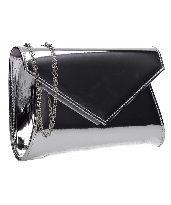 Neat Perfect Patent Envelope Clutch Bag 