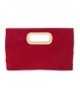 Top Handle Faux Suede Clutch