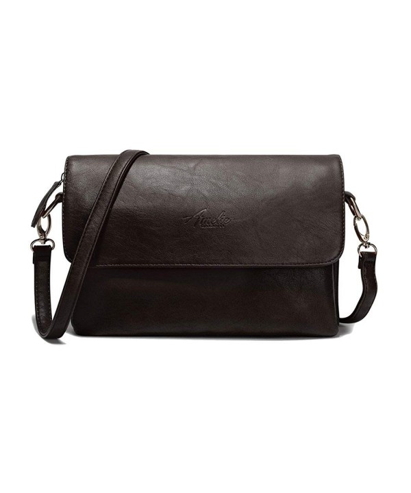 Crossbody Handbags Leather Shoulder Adjustable - Black - CN182W7LWX4