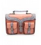 UONBOX Leather Briefcase Messenger Crossbody