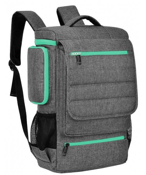 Backpack BRINCH Multifunctional Backpacks Grey Green