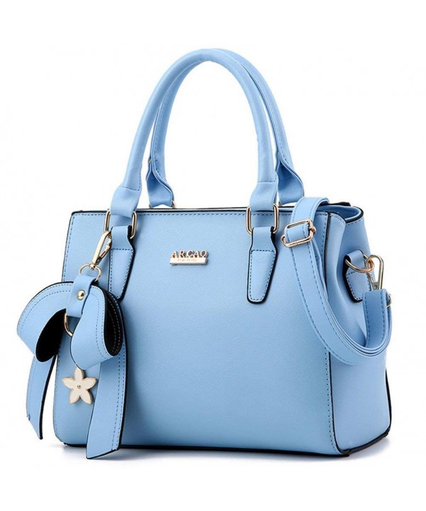 Zzfab flower Bow Hnadbag Blue