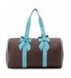 Quilted Solid Large Duffle Turquoise